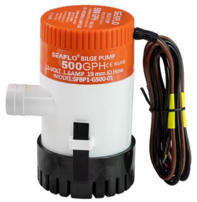 Помпа осушительная 12 В, 500GPH 1892,5 л/час, SeaFlo