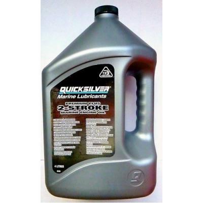 Масло Quicksilver Premium Plus 2T, 4 л