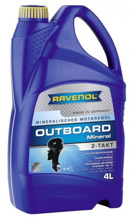 Масло Ravenol Outboard 2T Mineral 4л