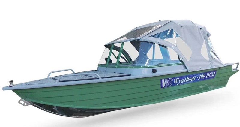 Лодка алюминиевая Wyatboat 390 M с 2 консолями