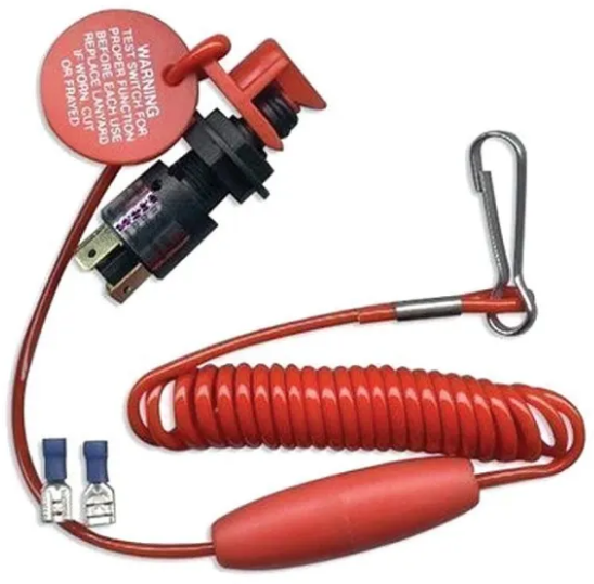 Кнопка аварийного выключения лодочного мотора