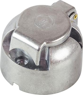 Розетка для прицепа, металлический корпус, 7 контактов Розетка для прицепа, металлический корпус, 7 контактов