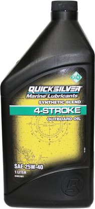 Масло QS 4т 25w-40 Sintetic Outboard 1л